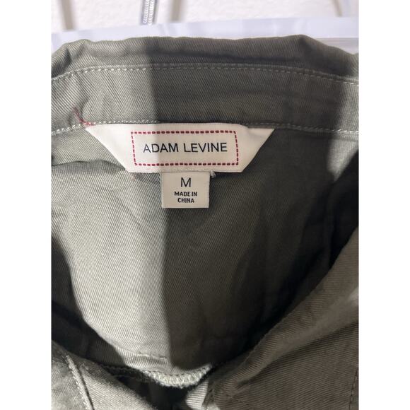 Adam Levine Women’s Olive Green Utility Shirt M Long Sleeve Epaulettes‎ Pockets - Picture 2 of 16